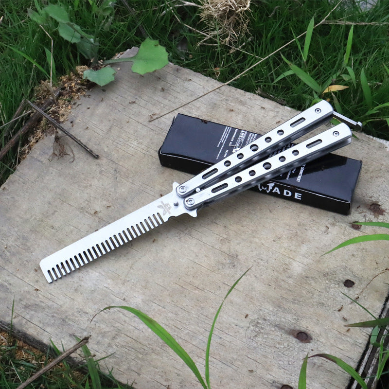 Outdoor Camping Comb Practice Butterfly Folding Comb