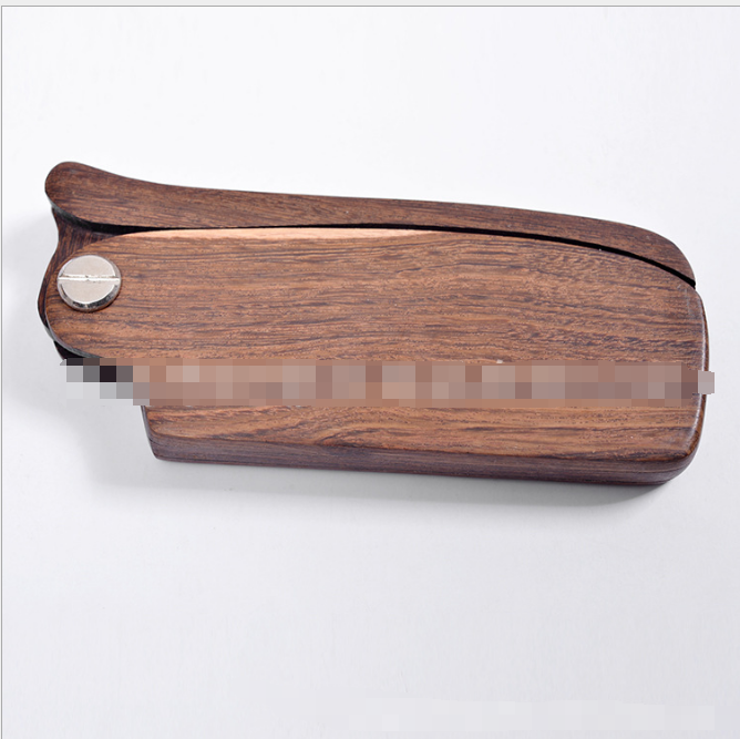 Folding comb beard comb black gold sandalwood