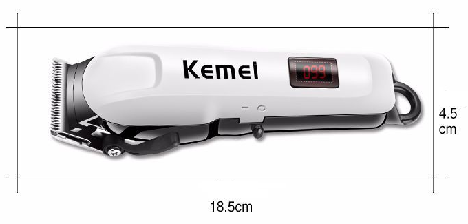 Electric Hair Clipper Rechargeable 3W Powerful Motor Precision Blades Safe Guard Ergonomic Portable Design