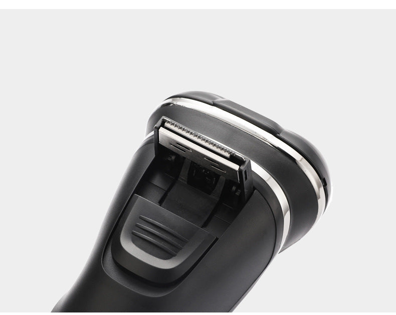 USB three-head electric beard cutter