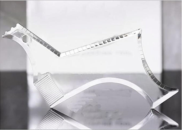 Beard Styling Comb Template Plastic ABS Durable Easy Clean for Symmetric Lines