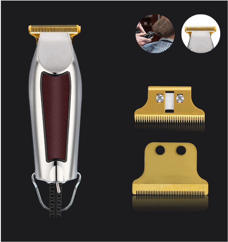 Clipper Bottom Replacement Plastic Aluminum Smooth Round Teeth with 5 Comb Guides Durable Skin Friendly