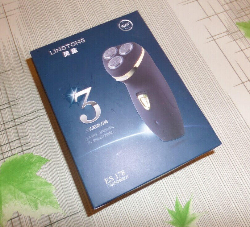 Rotary Electric Shaver ES 178 4W Rechargeable with Pop Up Trimmer Low Noise Easy Clean 220V 50Hz