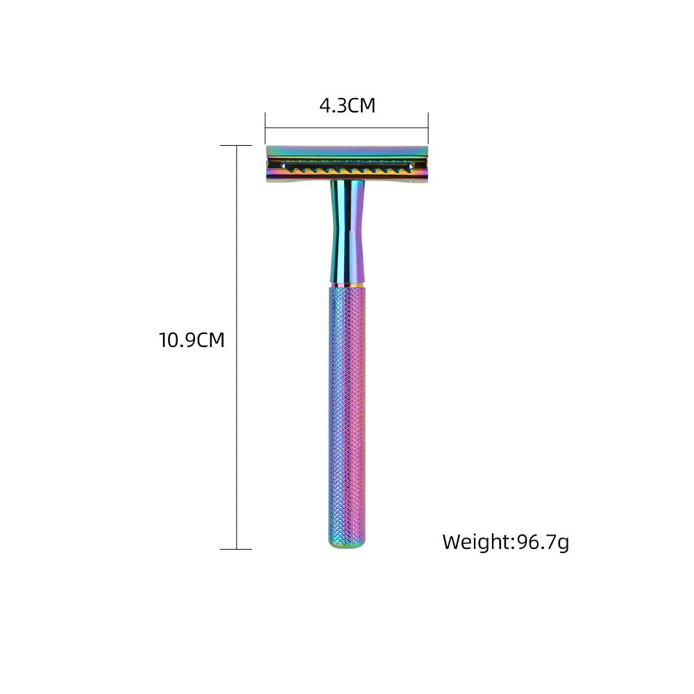 Manual Metal Laser Shaver - 5-Blade Safety Razor Premium Men's Shaving Tool