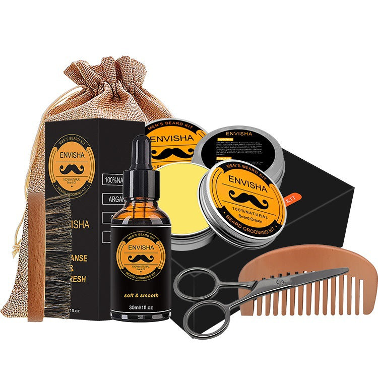 Men Beard Care Kit Natural Beard Oil Fragrance Free Moisturizing For All Skin Types