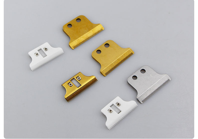 Clipper Bottom Replacement Plastic Aluminum Smooth Round Teeth with 5 Comb Guides Durable Skin Friendly