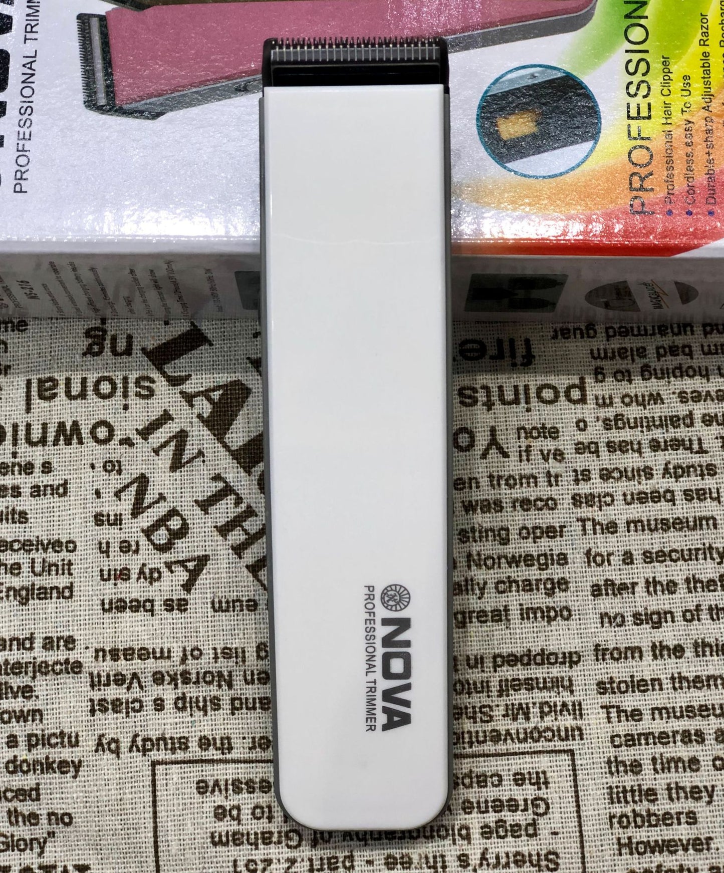 Electric Hair Clipper Dual Power Rechargeable and Plug In Long Battery Life Washable Blade Strong Motor