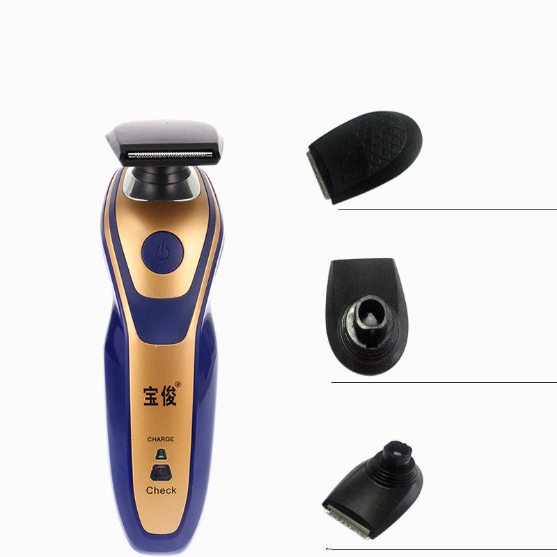 Multi-Function Electric Shaver - 3-in-1 Rechargeable Razor LED Light Men's
