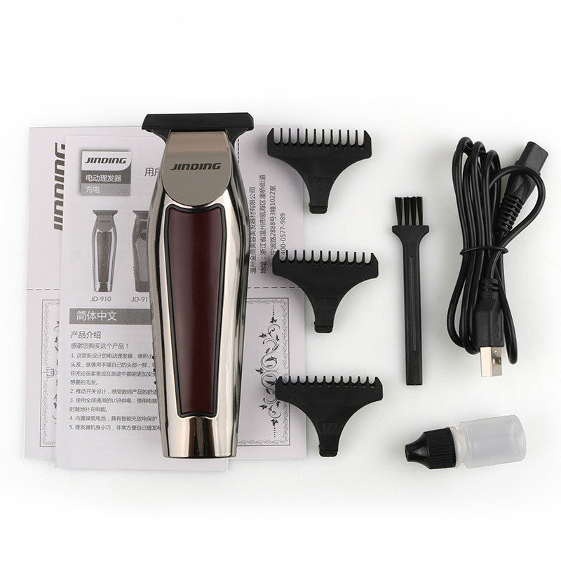 Electric Hair Clipper Compact USB Rechargeable Dual Speed T Blade LED Indicator Travel Friendly