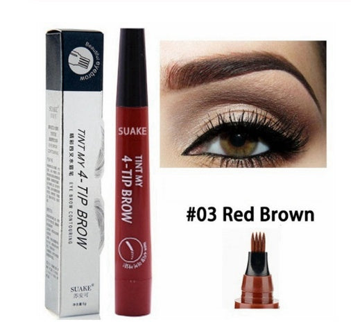 Waterproof Liquid Eyebrow Pencil - Long-Lasting Water Resistant Eyebrow Pen