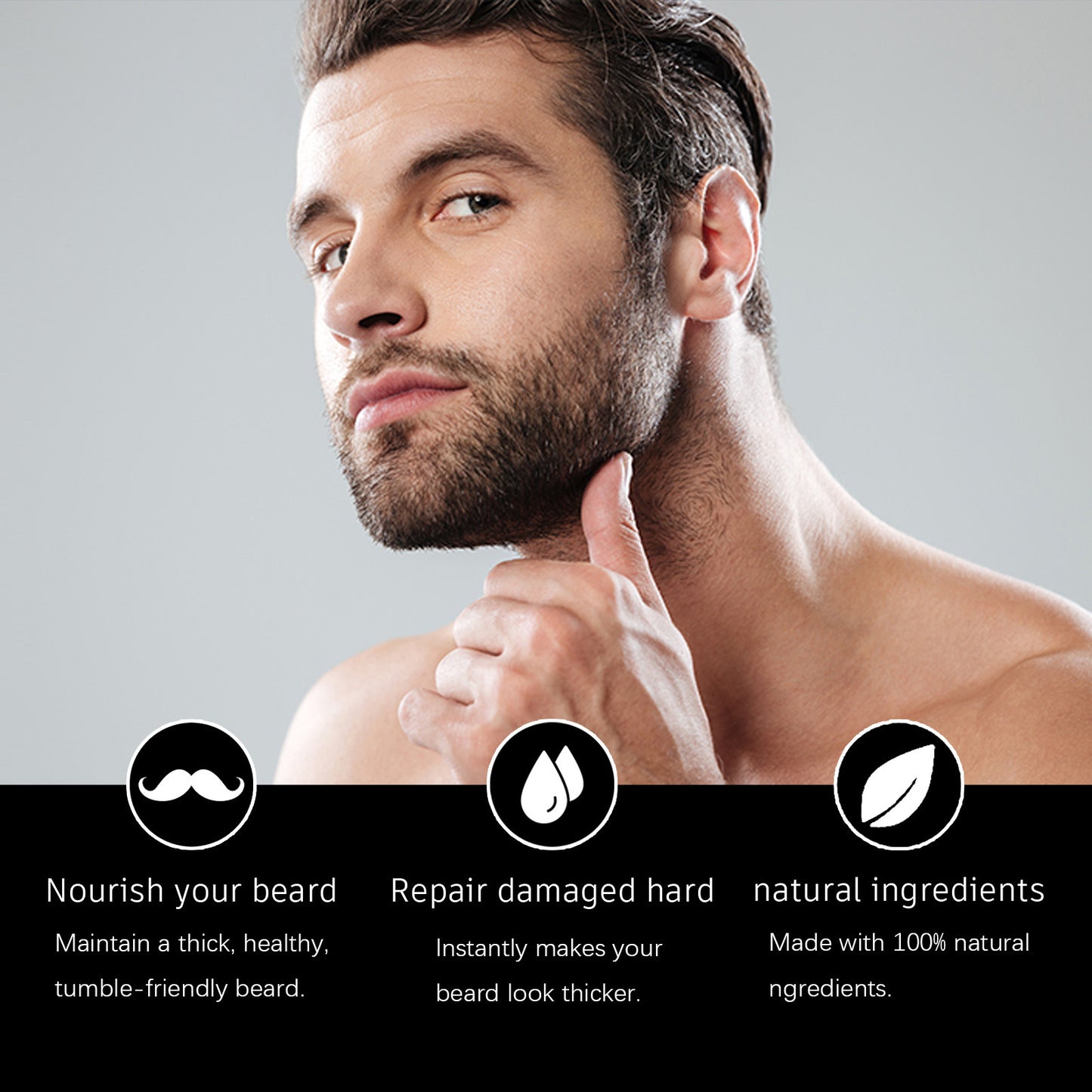 Beard Treatment Oil Men's Facial Sideburns Beard Shape Moisturizing