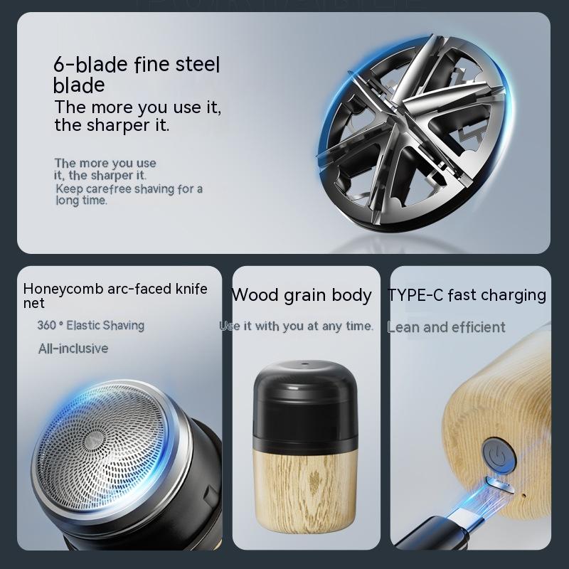 Shaver For Men Pocket Size Washable Rechargeable Portable Cordless Trimmer