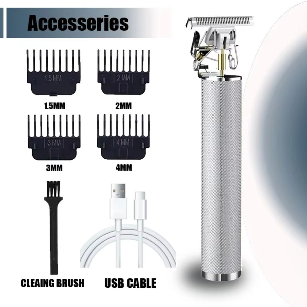 T9 Professional Hair Clipper - Electric Hair Trimmer Beard Shaver 120min 5W