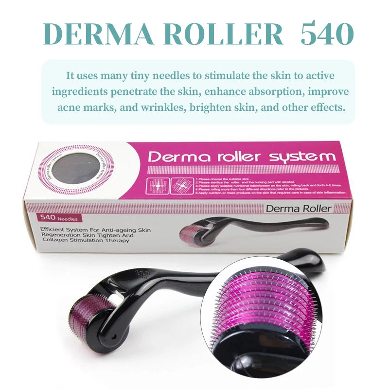 Micro Needling 540 Roller Derma Roller Professional