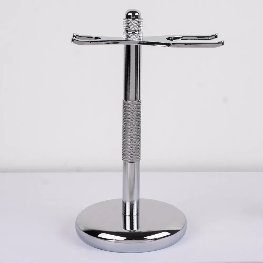 Men Razor Holder Stainless Steel Shaving Brush Stand Safety Razor