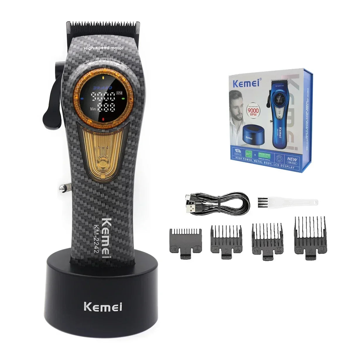 Kemei Professional Hair Clipper Adjust Hair Trimmer For Men