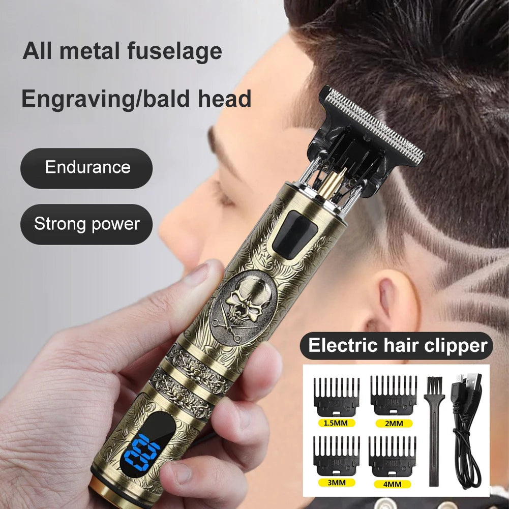 Electric Hair Clippers Barber Clippers Digital USB