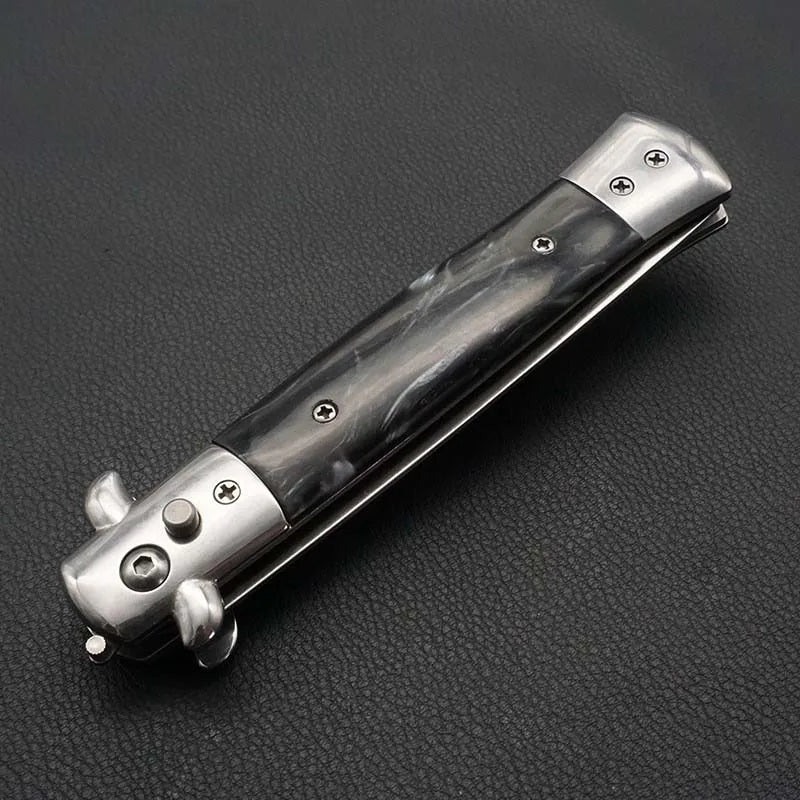 Stainless Steel Foldable Automatic butterfly Pocket Comb