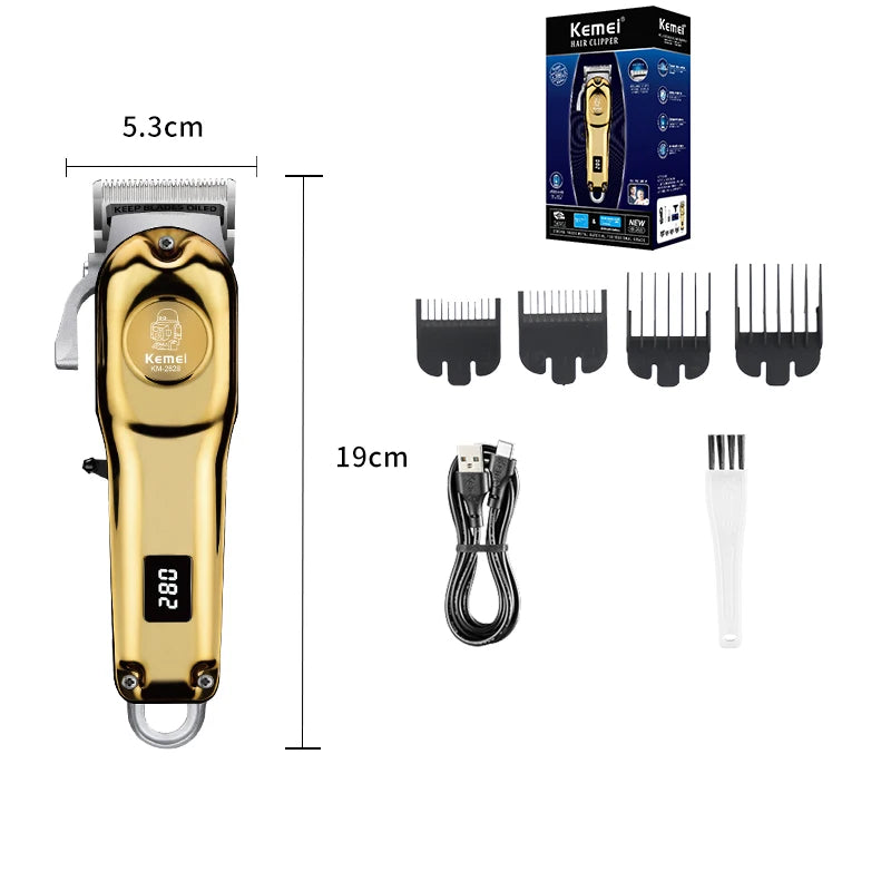 Kemei Professional Hair Clippers Barber Electric Cordless Trimmer