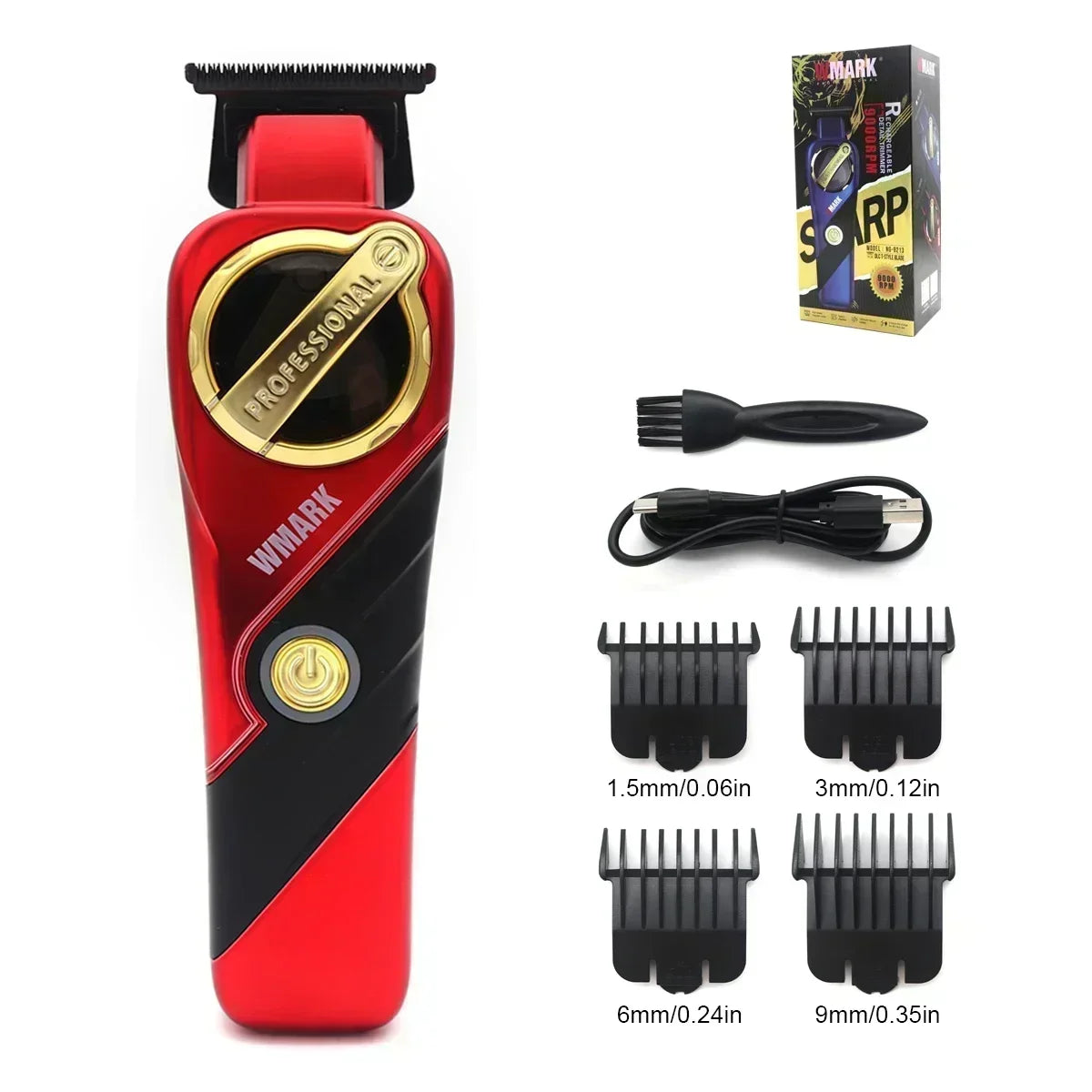WMARK NG 9213 9000 RPM Magnetic Motor Hair Trimmer for Men