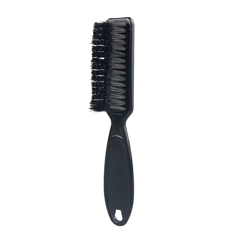 Barber Hair Cleaning Brush Plastic Handle Retro Soft Hairdressing