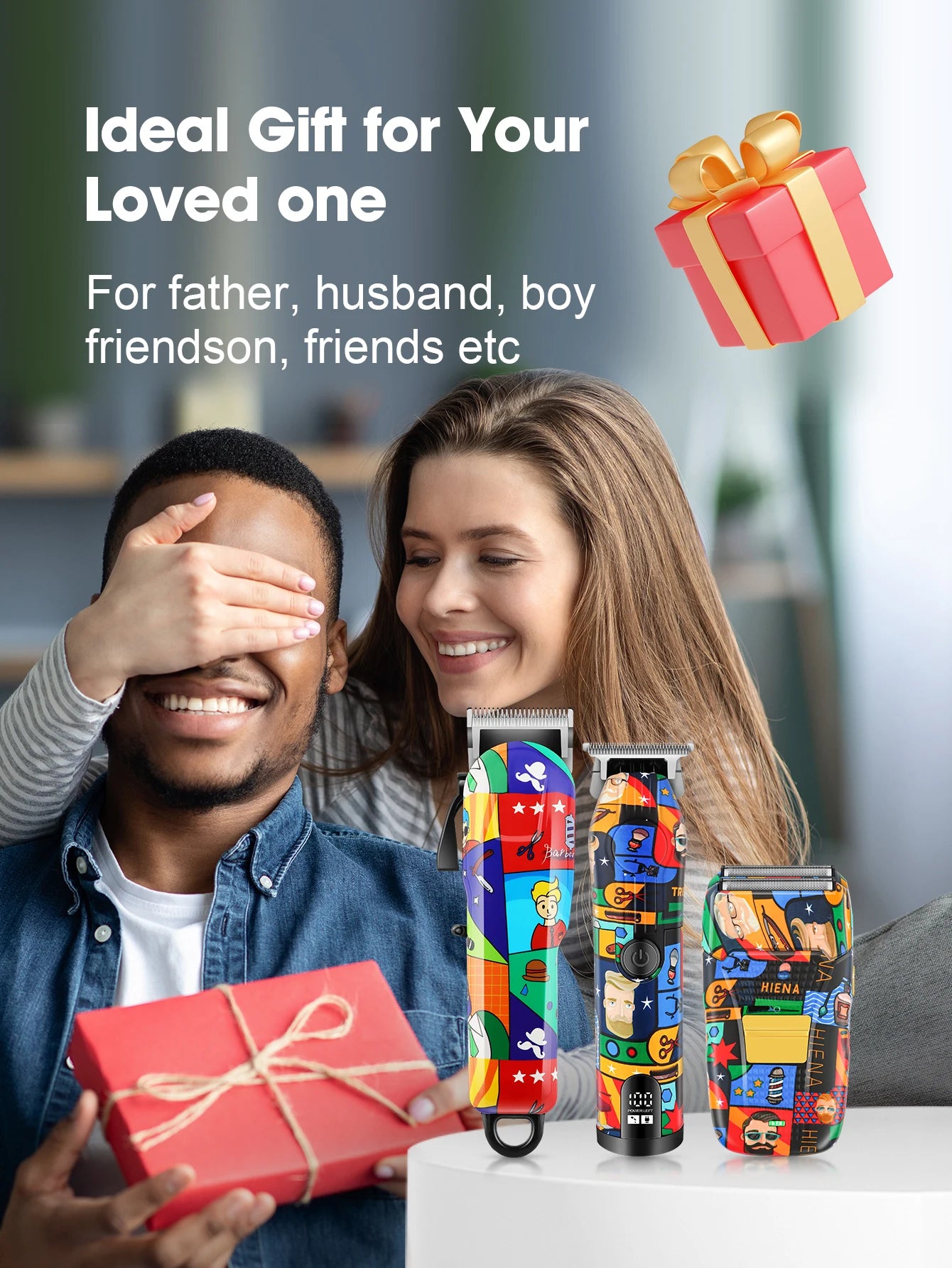 HIENA Graffiti hair clipper Hair cutting machine Professional Clipper