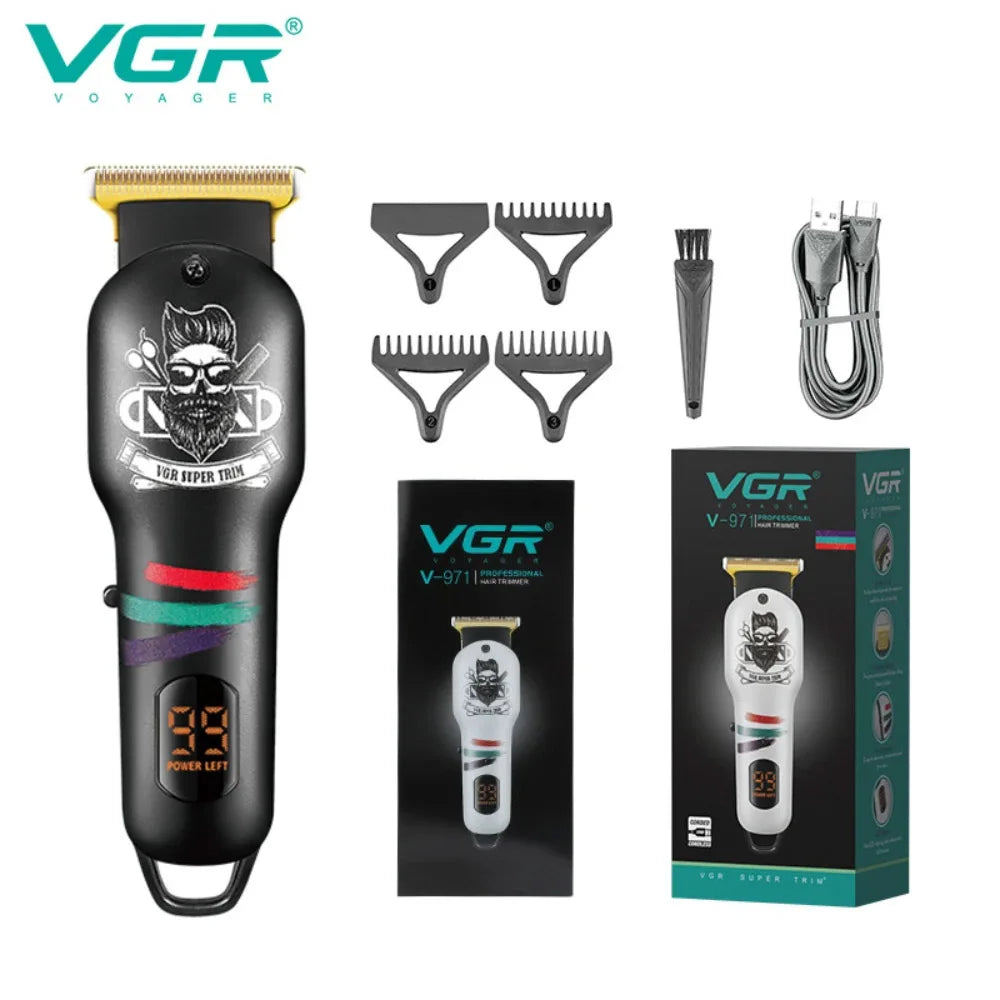 VGR Hair Trimmer Cordless Haircut Machine Electric Beard Clipper
