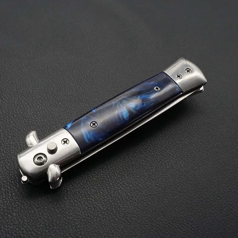 Stainless Steel Foldable Automatic Combs Butterfly Pocket Comb
