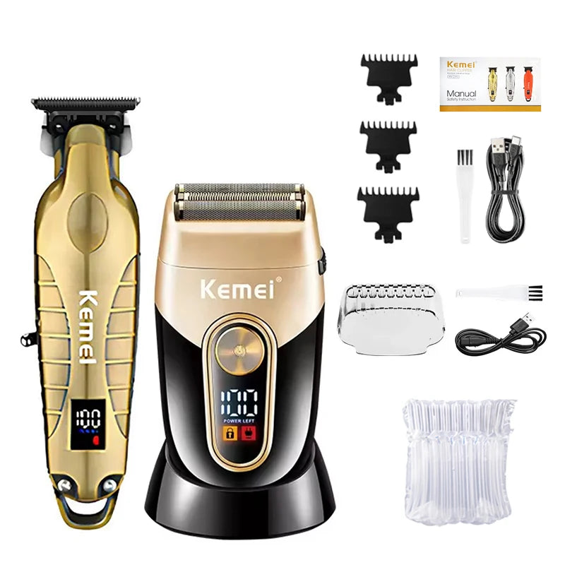 Kemei Rechargeable Electric Hair Clipper KM-90-4 KM-2293 KM-3209 Kit
