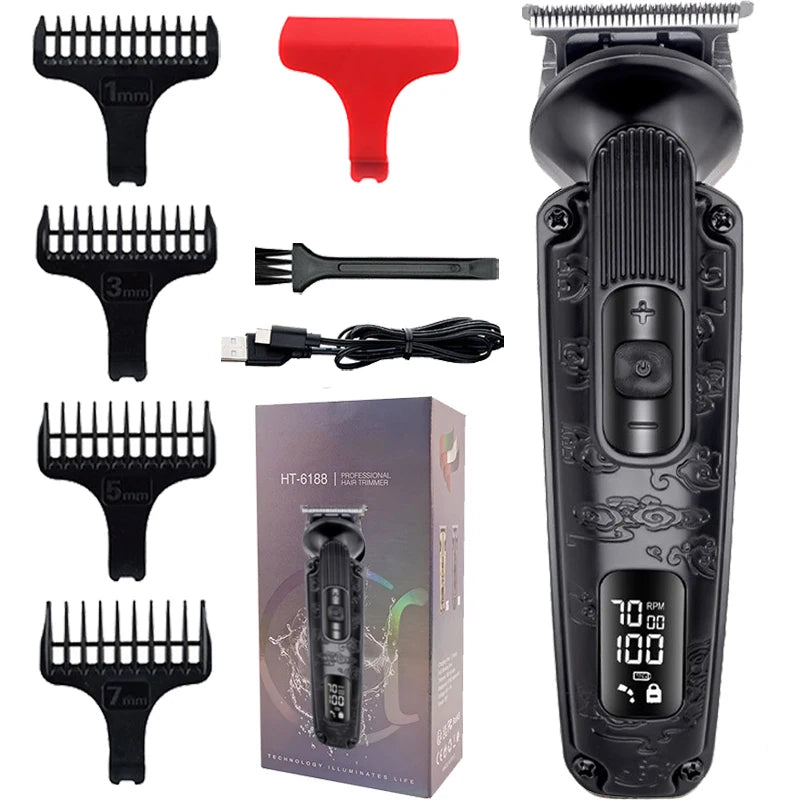 Professional electric hair clipper men's oil head carving for shaving
