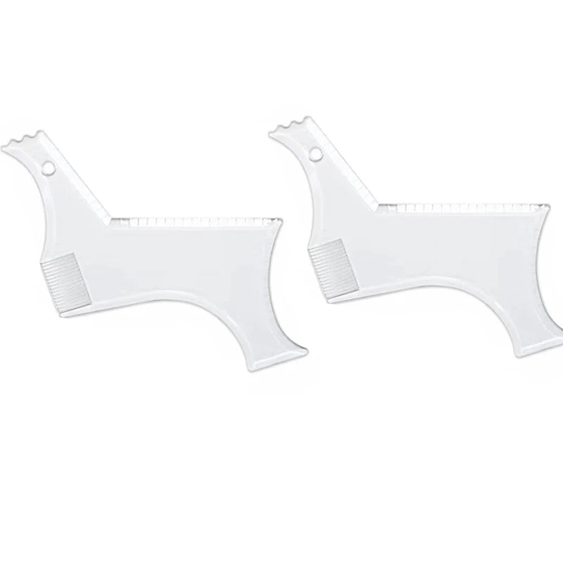 Men Beard Template Styling Tool Double Sided Beard Shaping Comb