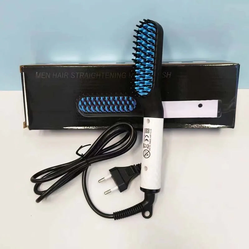 Multifunctional Quick Hair Beard Straightener Men's Hair