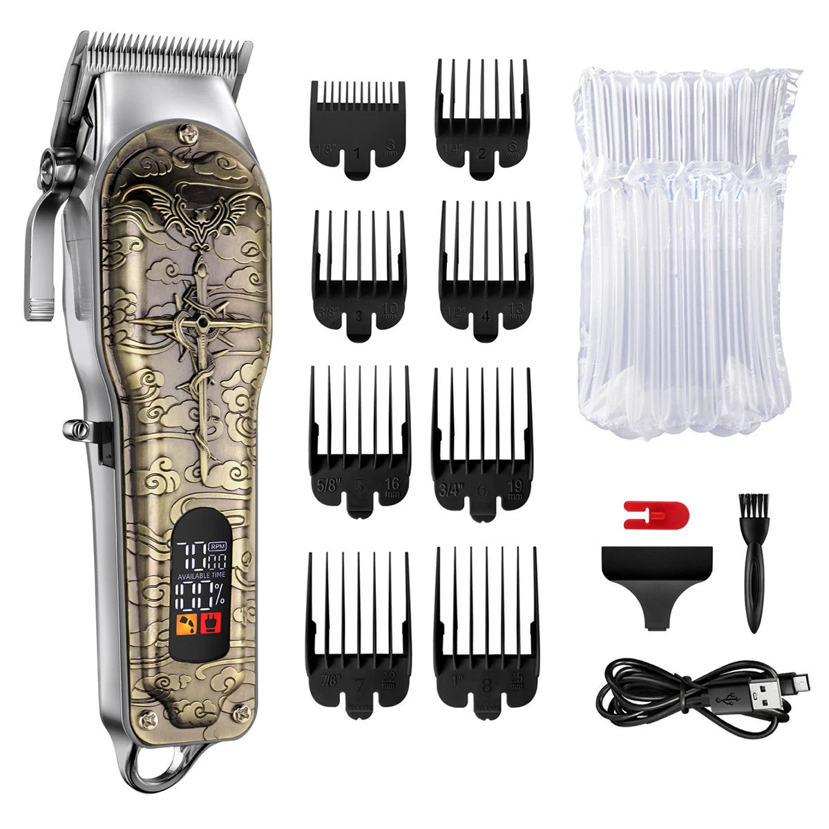 Crucifix Hair Clipper 7000RPM Professional Barber Hair Trimmer