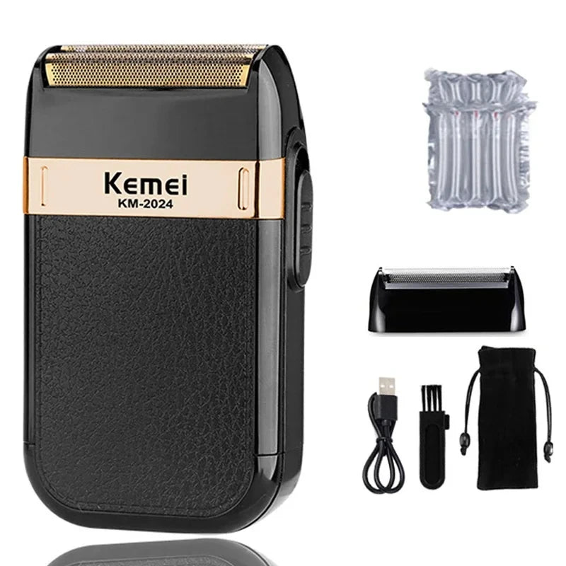 Kemei KM-2024 USB Charging Electric Shaver Beard Trimmer