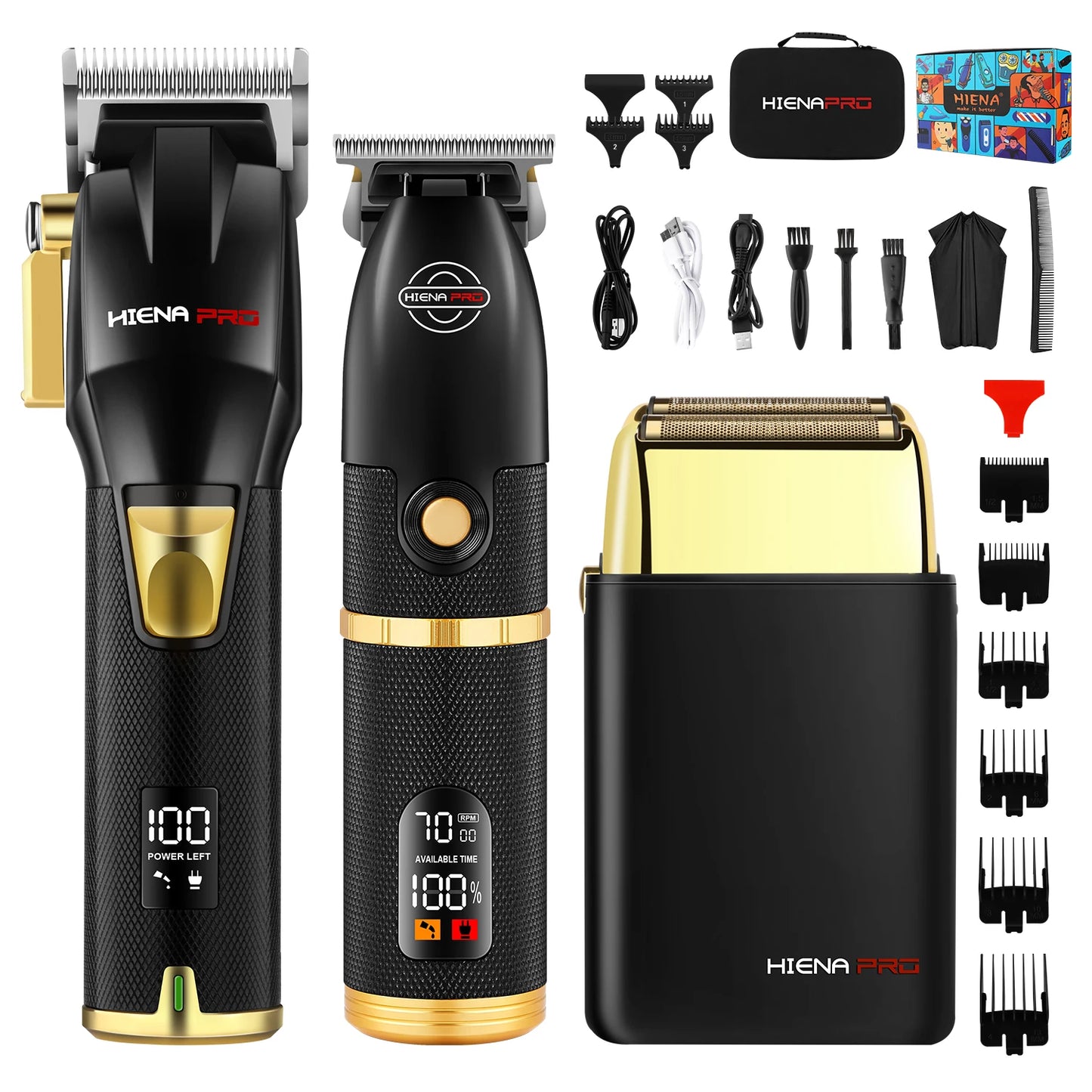 HIENA Hair cutting machine electric Trimmer hair clipper set