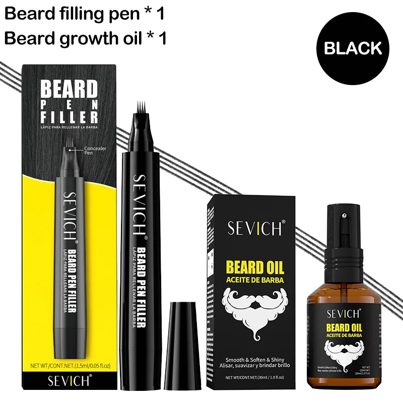 SEVICH Men's Beard Styling Set Beard Coloring Pen