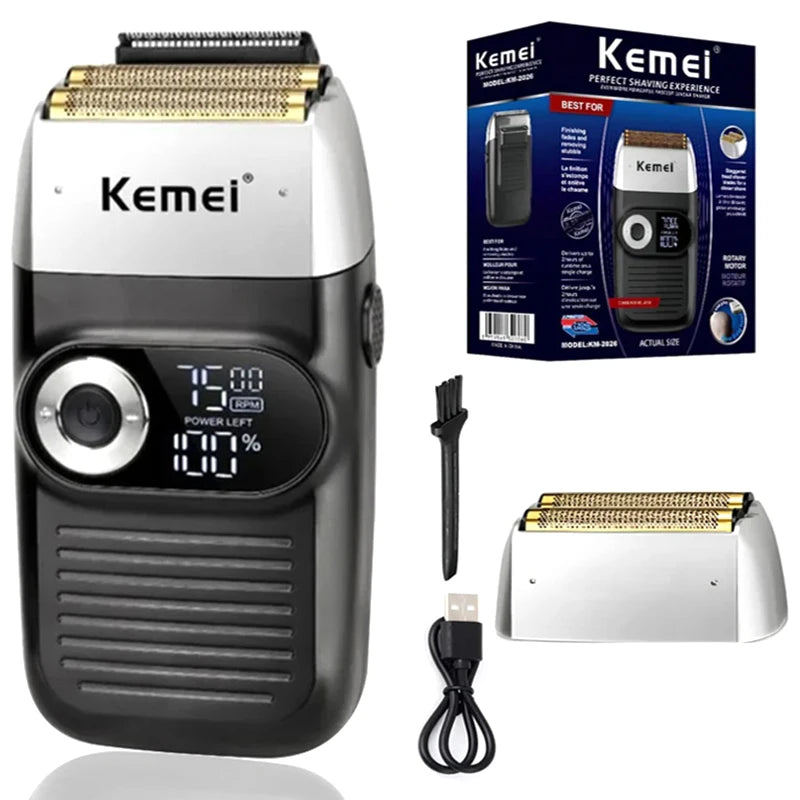 Kemei 2 in 1 Electric Shaver Men Electric Razor Beard Shaver