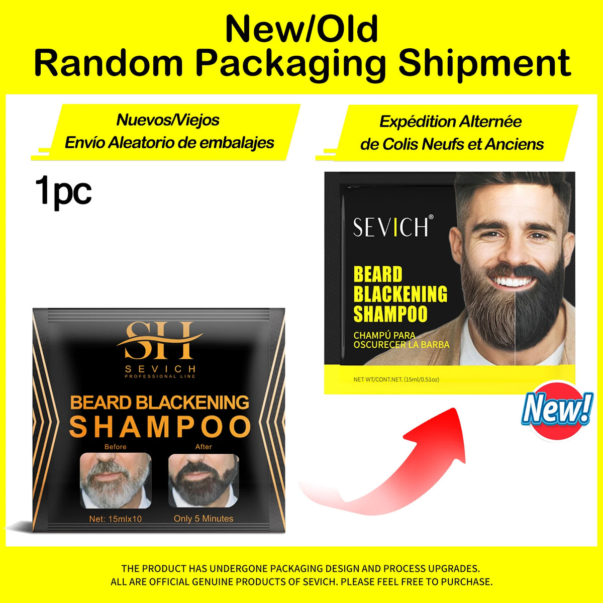 Health Natural Hair Dye Black Beard Shampoo Beard Paint