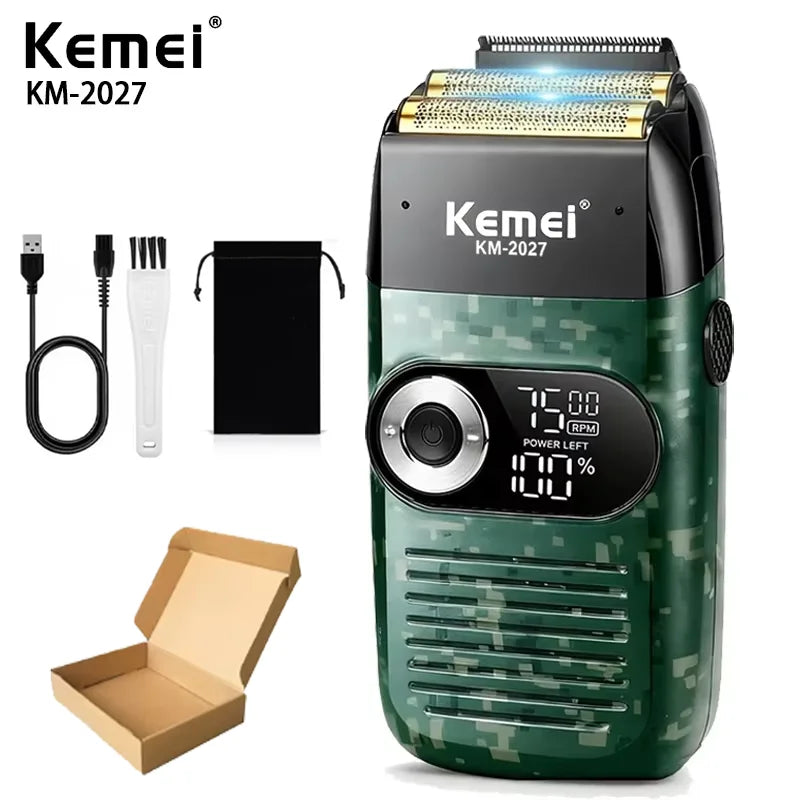 Original Kemei KM-2026 KM-2027 2 In 1 Electric Shaver