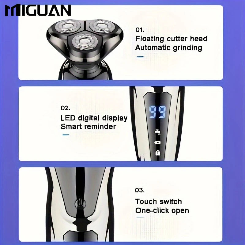 Electric Razor For Men 3 In 1 Electric Shaver Nose Hair Trimmer