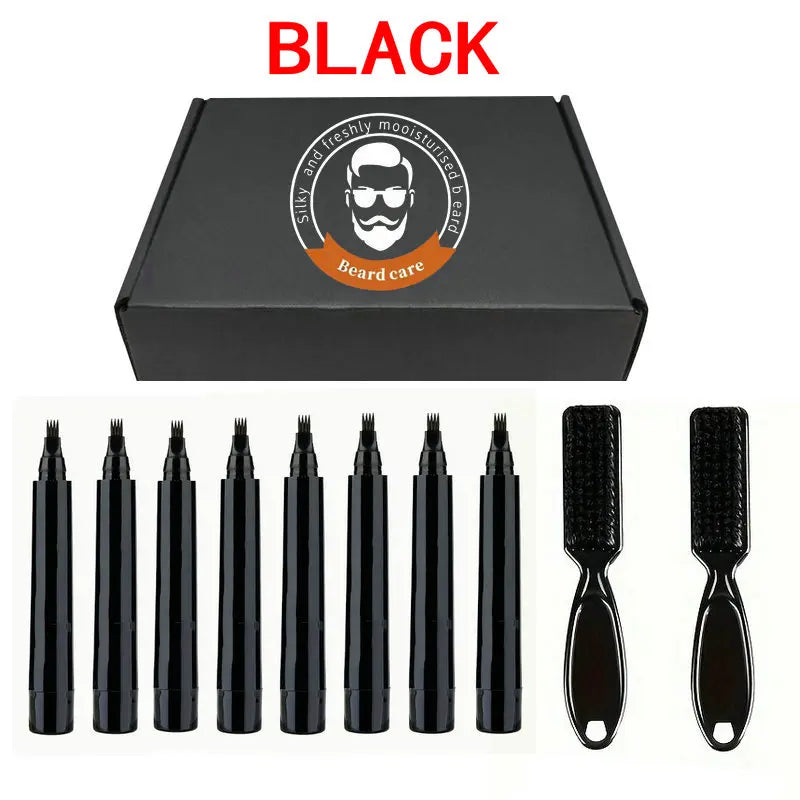 Beard Filling Pen Kit Beard Enhancer Brush Beard Coloring