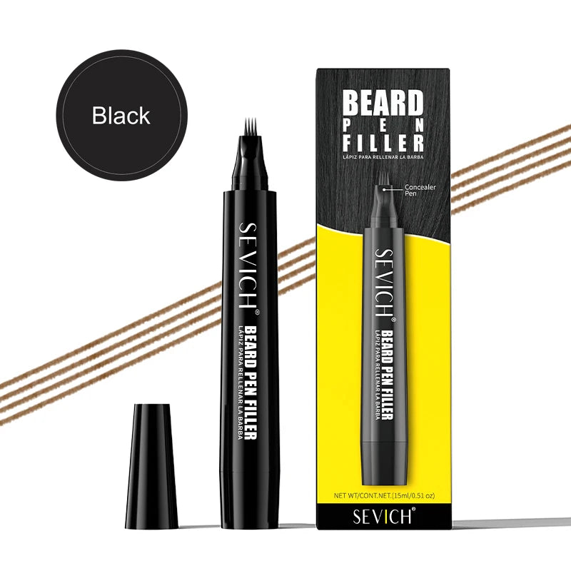 SEVICH Beard Filler Pen Waterproof Beard Coloring Pen