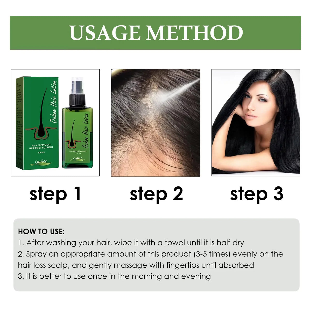 Hair Regrowth For Man Hair Growth Spray Anti Hair Loss