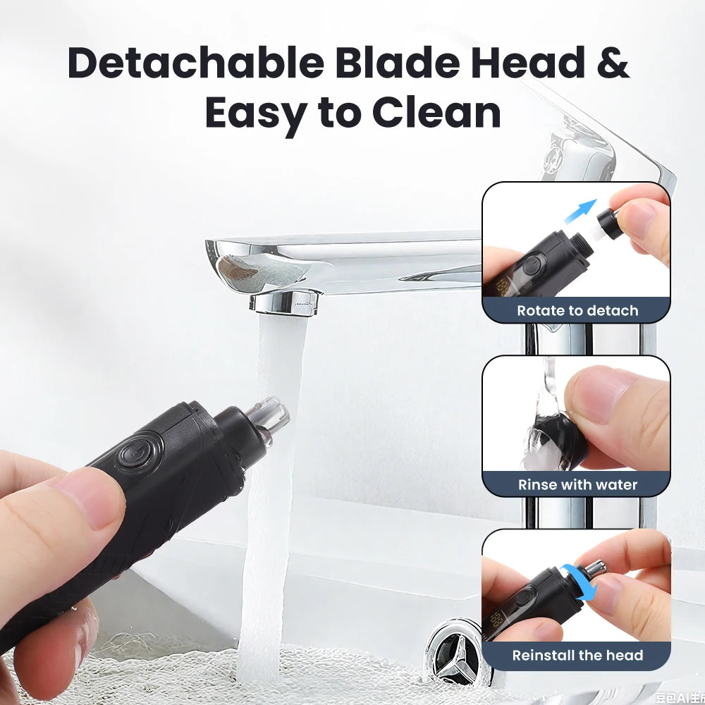 Mini Electric Nose Hair Trimmer Ear and Nose Hair Clipper