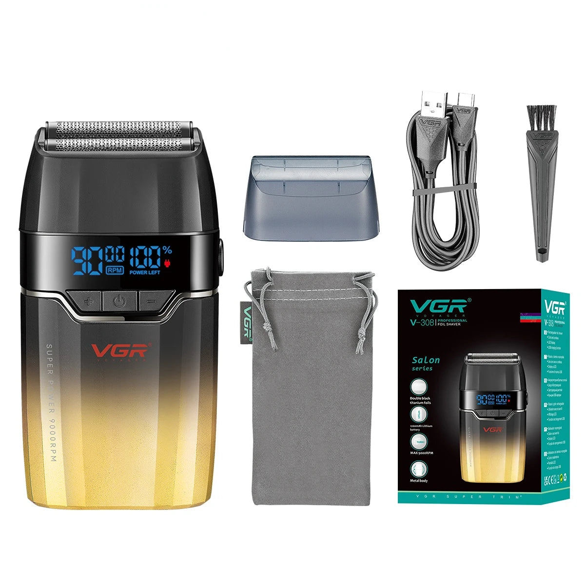 VGR Trimmer Professional Electric Shaver Cordless Clipper