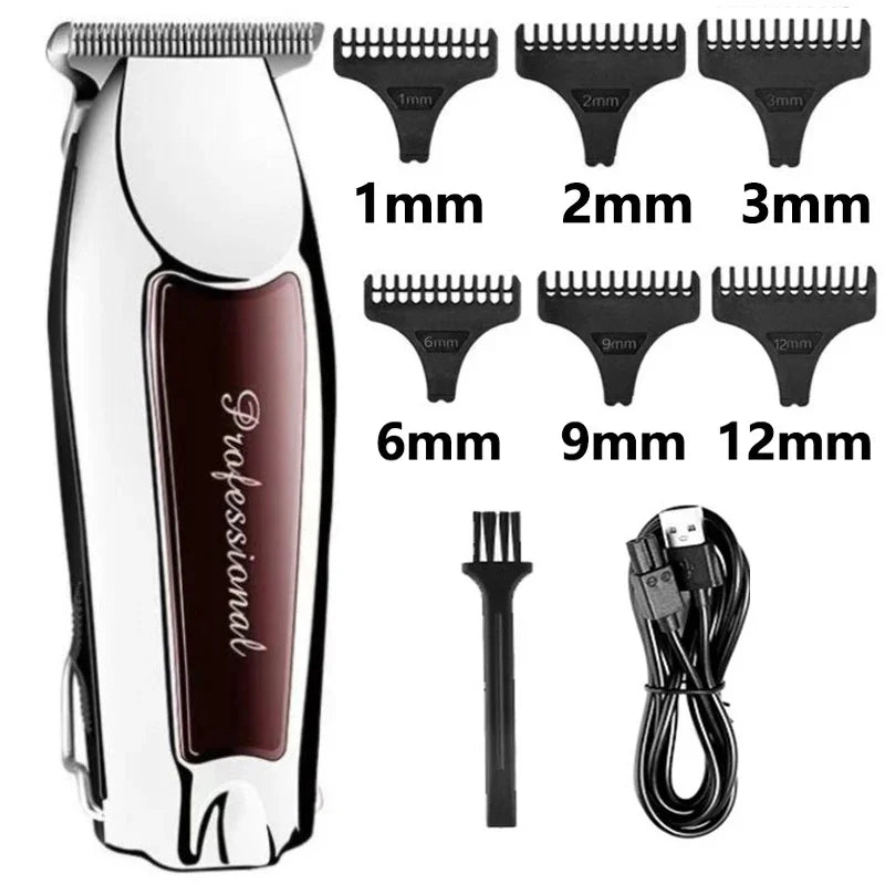 Rechargeable cordless hair trimmer for men grooming