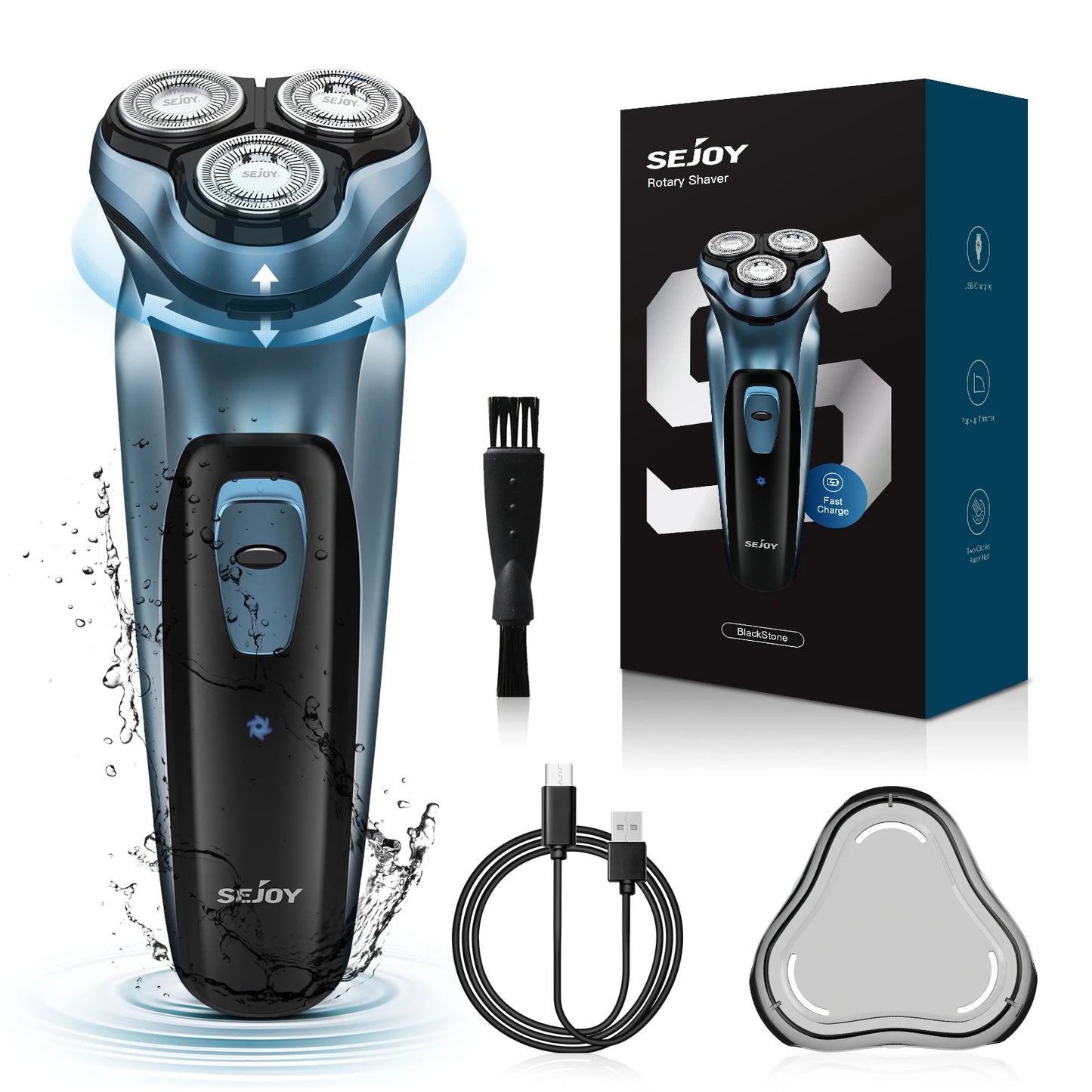 Sejoy Electric Razor for Men Waterproof Rechargeable Electric Shavers