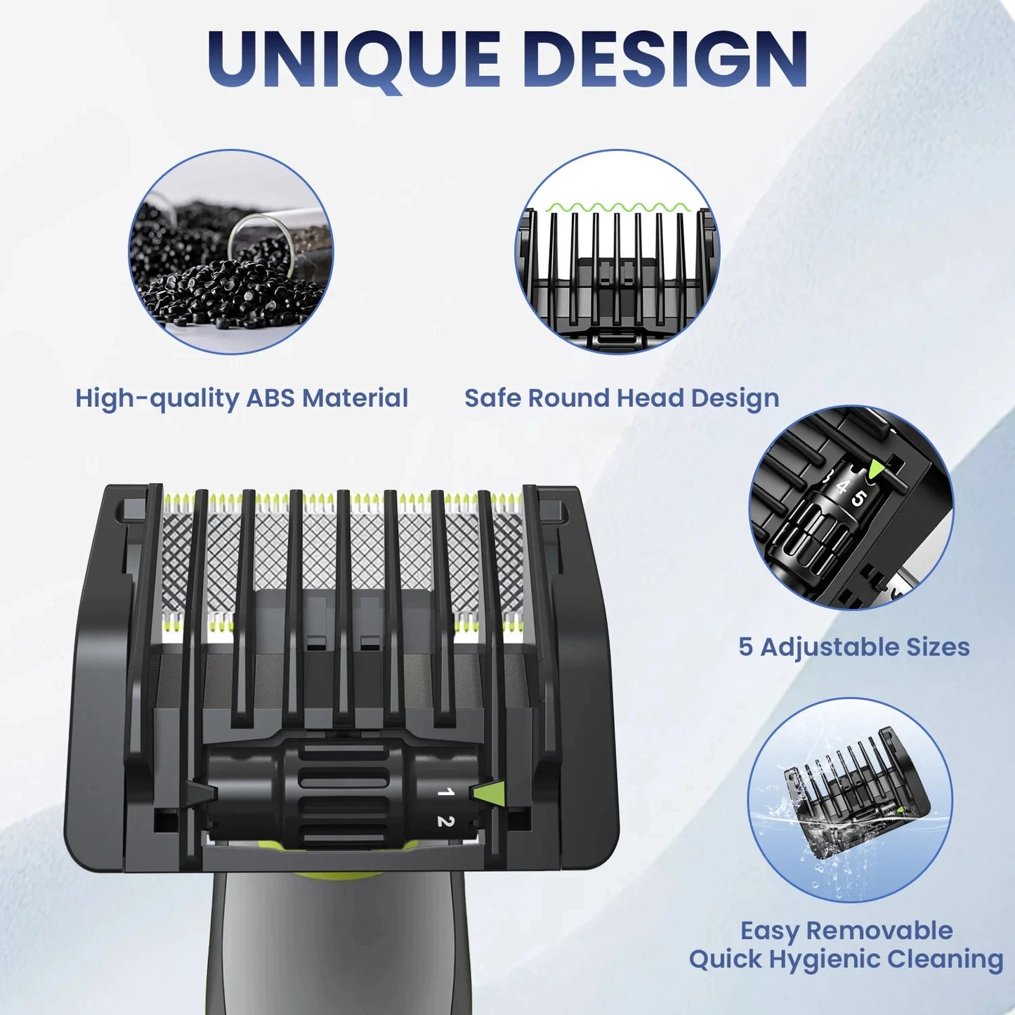 5-in-1 Guide Comb Guard Fit for One Blade Beard Trimmer