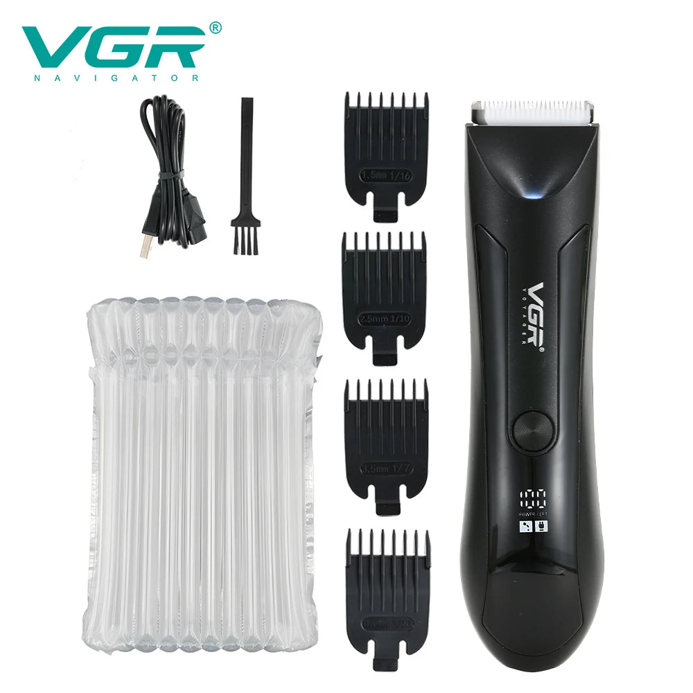 VGR Body USB Hair Trimmer Groin Rechargeable Ball Shaver
