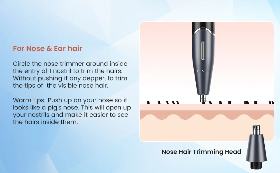 6 In 1 Body Hair Trimmer Kit Electric Beard Shaver Men & Women